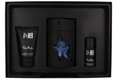 Thierry Mugler A Men Rubber zestaw Edt 100ml rubber + 50ml Shower shampoo + 20ml Deostick dla mężczyzn