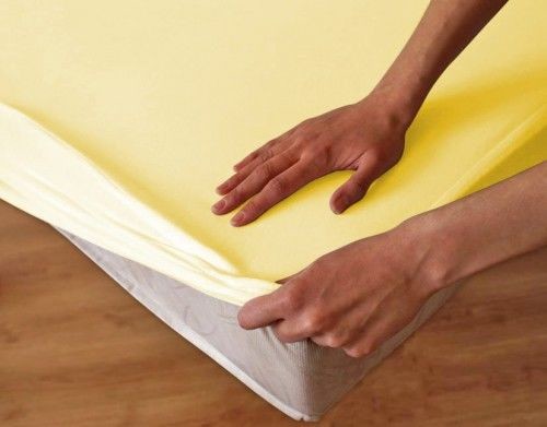 Darymex Nieprzemakalne prześcieradło jersey z gumką SG kremowe 90x200 dx-90-sg-09