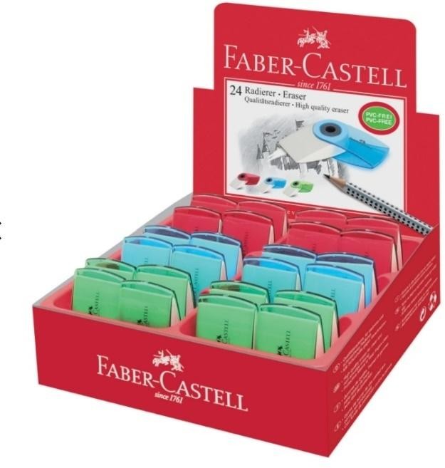 Faber Castell Gumka transparentna mini (24szt) FABER CASTELL