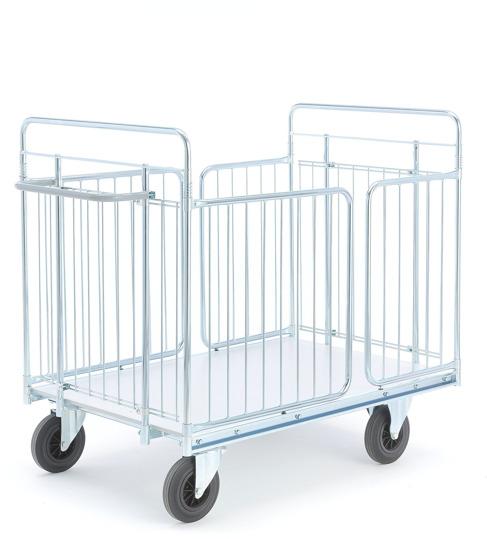 AJ Produkty Wózek CARRIER, z siatki z furtkami, 1400x850x1180 mm
