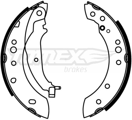 Tomex BRAKES Zestaw szczęk hamulcowych BRAKES TX 22-21 TX 22-21