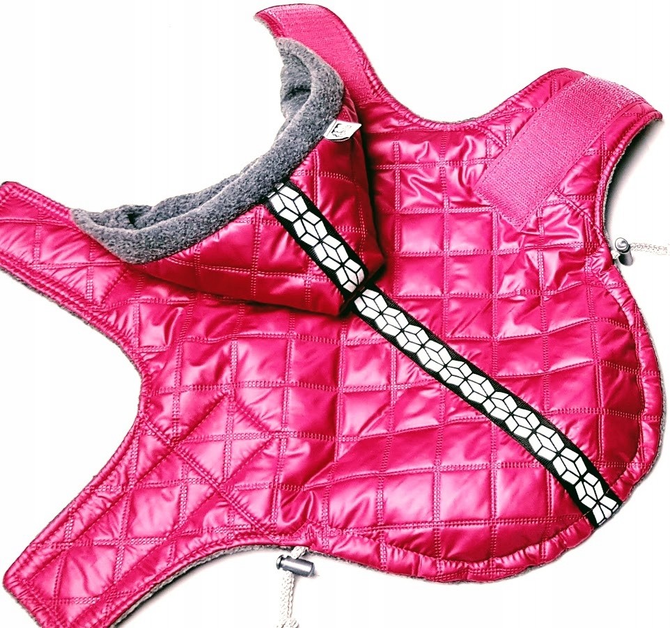 Pelo Kubraczek Kurtka pikówka + Odblask Róż r.XS
