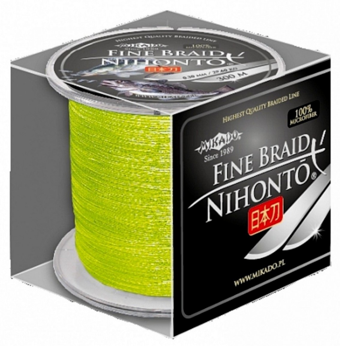 Mikado Plecionka Nihonto Fine 0,16mm 300m Fluo