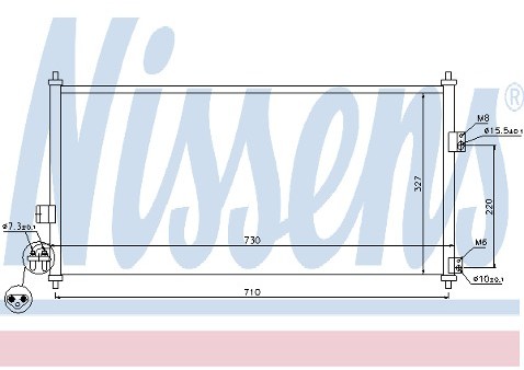 NISSENS Chłodnica klimatyzacji 94889