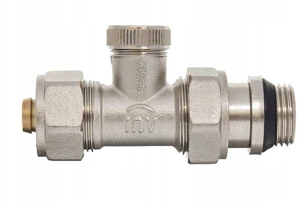 Invena Zawór Grzejnikowy Odcinający Prosty 1/2x16 Pex