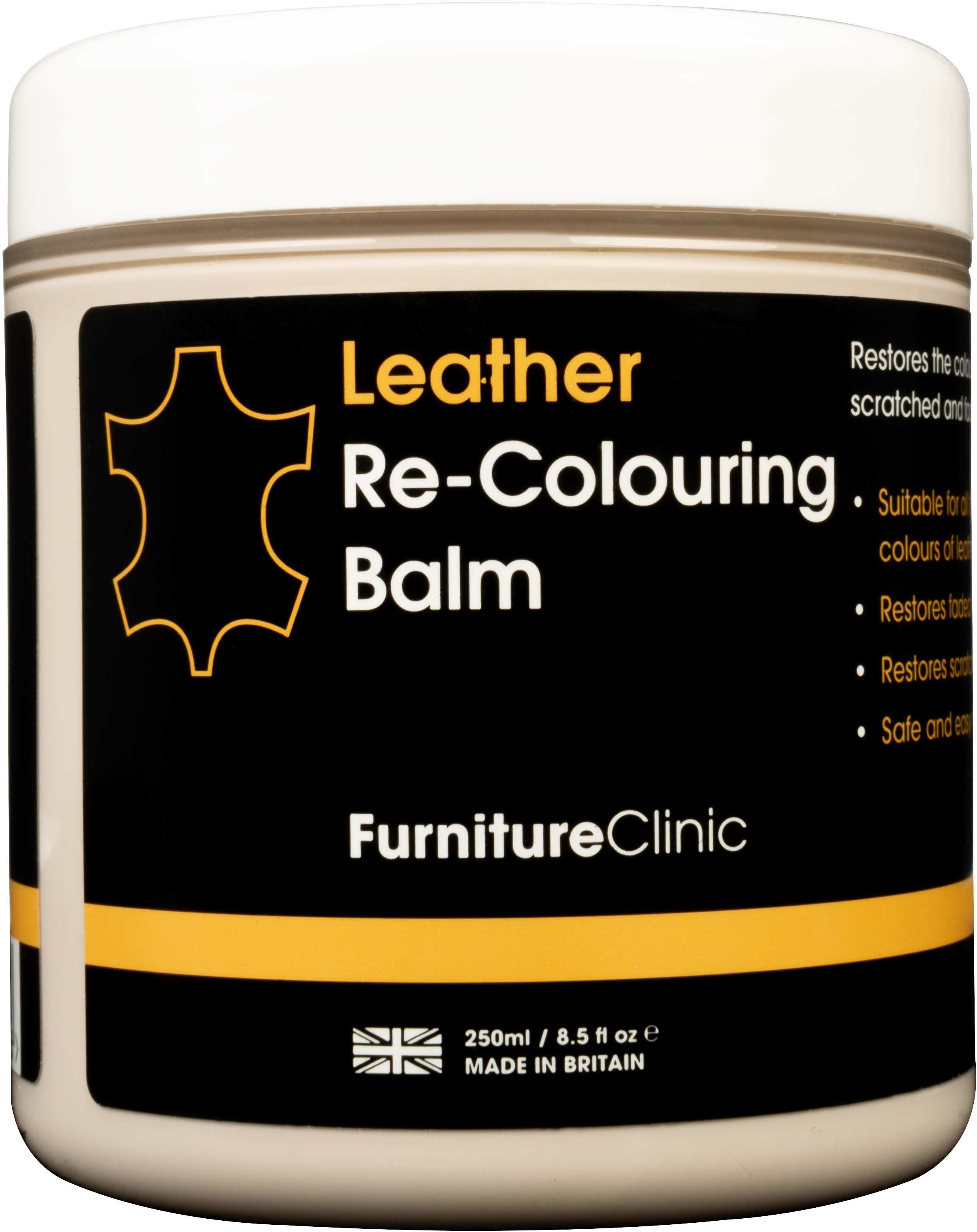 Furniture Clinic Leather Re-Colouring Balm balsam koloryzujący IVORY 250ml FUR000015