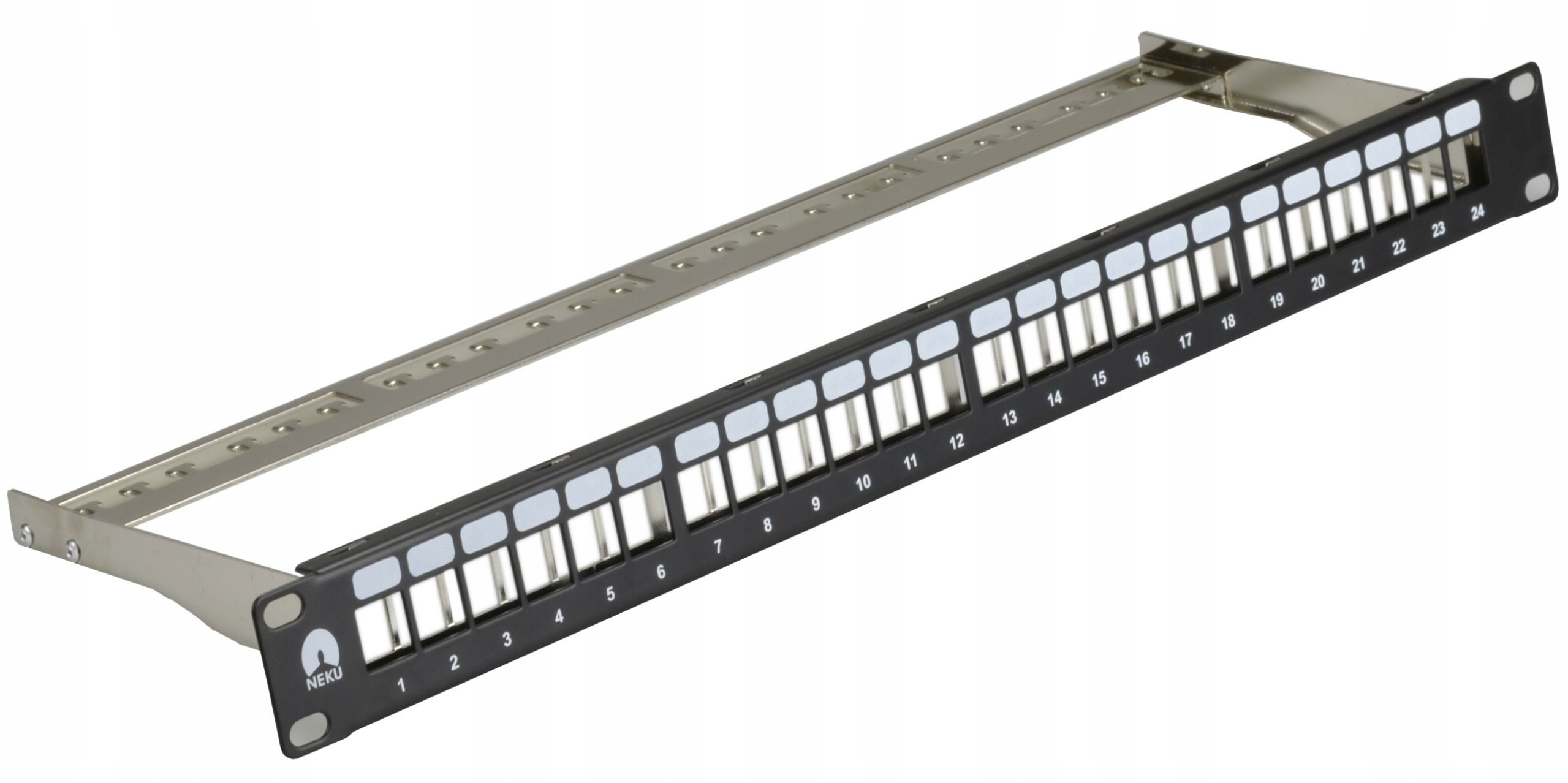 Neku Patchpanel pusty Rack 19'' 24p Stp keystone