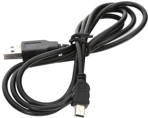 Omega USB miniUSB czarny 16542