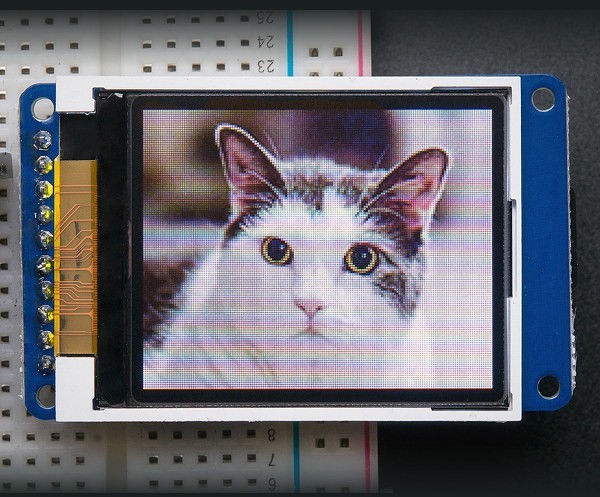 Wyświetlacz graficzny kolorowy TFT LCD 1,8'' 128x160px z czytnikiem microSD - SPI ADA-02663