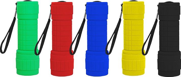 LTC Latarka  Latarki ręczne LTC LL37BOX 9 LED 12 sztuk mix kolorów LXLL37BOX