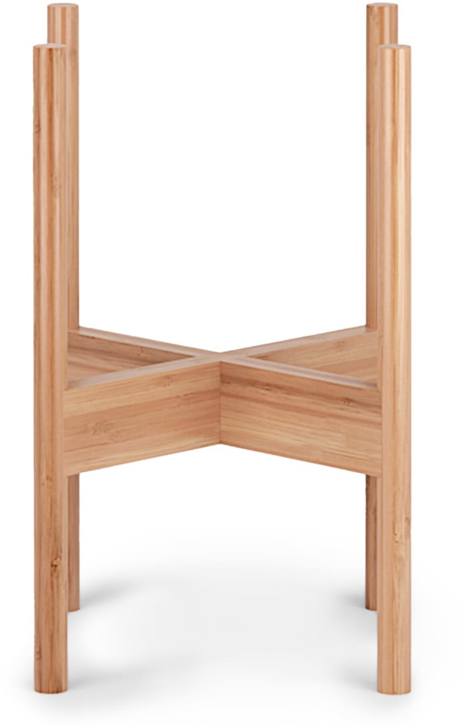 Blumfeldt Zeist stojak na kwiaty, kwietnik, 2 wysokości, dowolne łączenie, montaż bez użycia narzędzi, naturalne drewno PS-BAMBOO-M