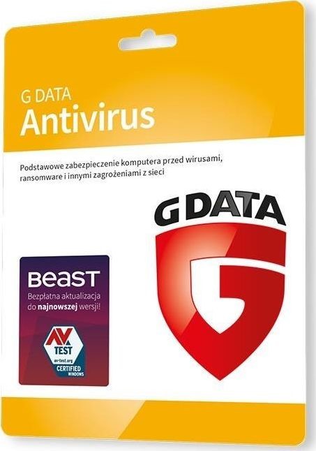 GData AntiVirus 1 urządzenie 24 miesiące C1001KK24001 C1001KK24001