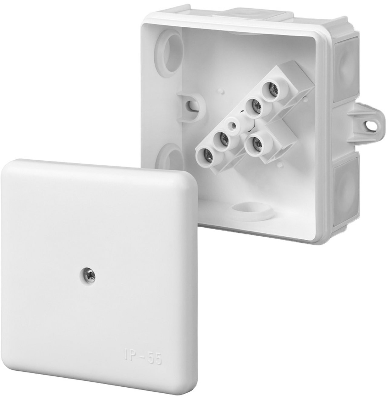 Elektro-Plast Puszka IP55 natynkowa szara z wkładem 86x86x39 mm