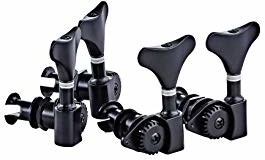 Ortega Guitars ORTEGA Ukulele Bass zestaw mechaniki strojenia, open gear, błyszczący czarny (OTMUB-GB) OTMUB-GB