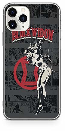 ERT GROUP Oryginalne i oficjalnie licencjonowane etui Marvel Black Witwe na telefon komórkowy do iPhone 11 PRO, obudowa, obudowa z tworzywa sztucznego TPU, chroni przed uderzeniami i zarysowaniami MPCBWIDOW1924