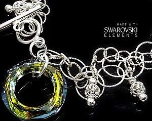 Swarovski Arande Bransoletka Sahara Ring Srebro Kolory 2185627092