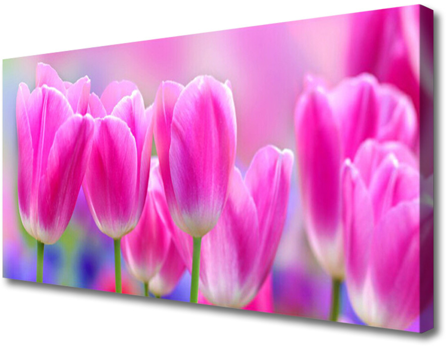 PL Tulup Obraz na Płótnie Tulipany Na Ścianę 125x50cm