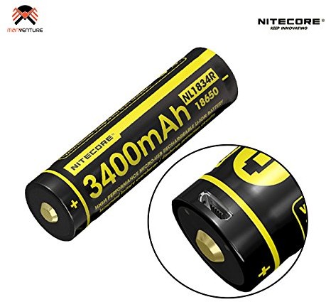 Nitecore nl1834r 18650 akumulator litowo-jonowy 3,7 V 3400 mAh z USB NL1834R