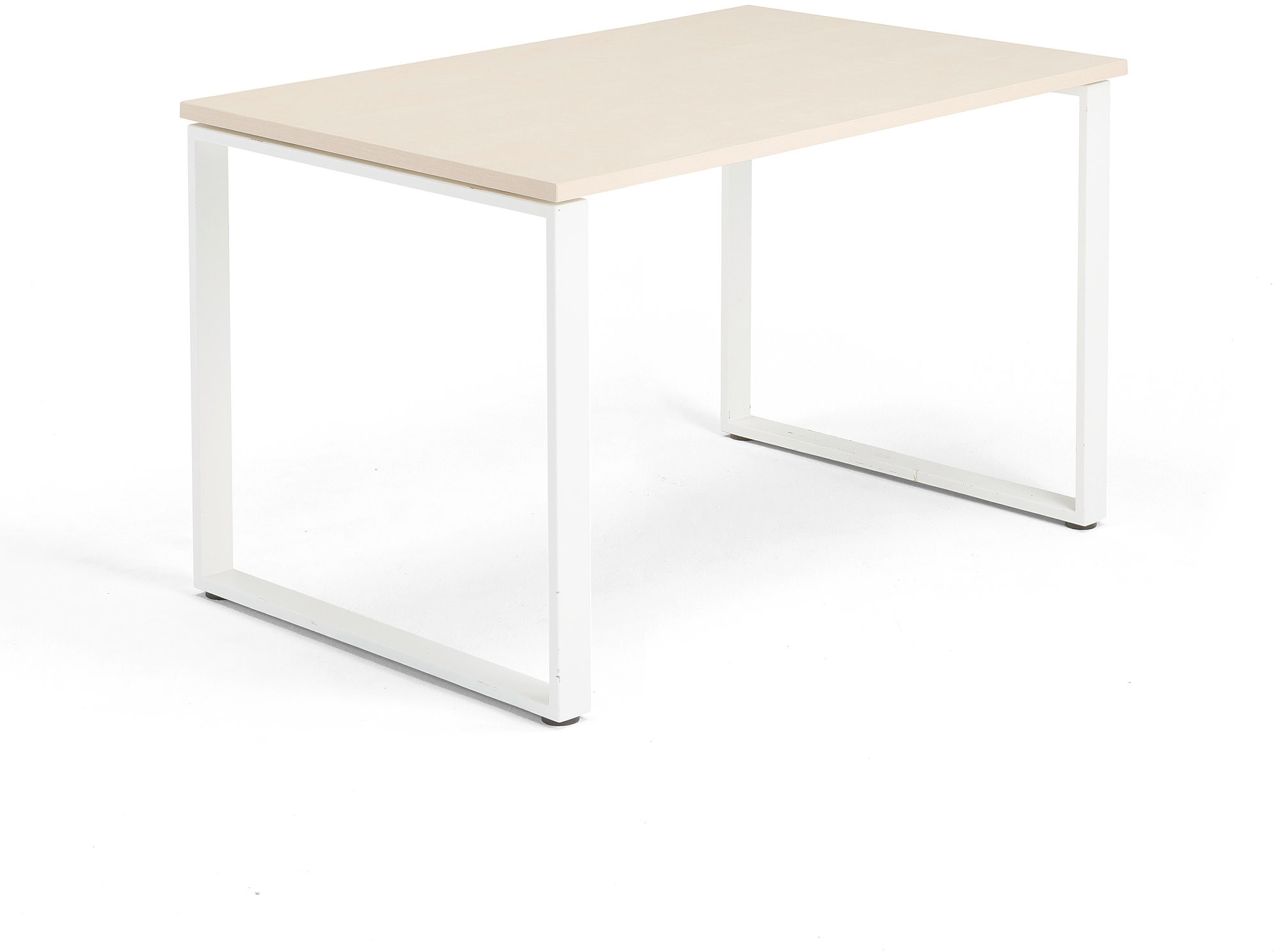 AJ Biurko Modulus rama O 1200x800 mm biała rama brzoza 1611732