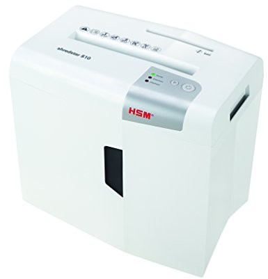 HSM 1042121 shredsta RS10 niszczarka, paski 6 MM, cięcia P2, 10 arkuszy, biały 4026631057714