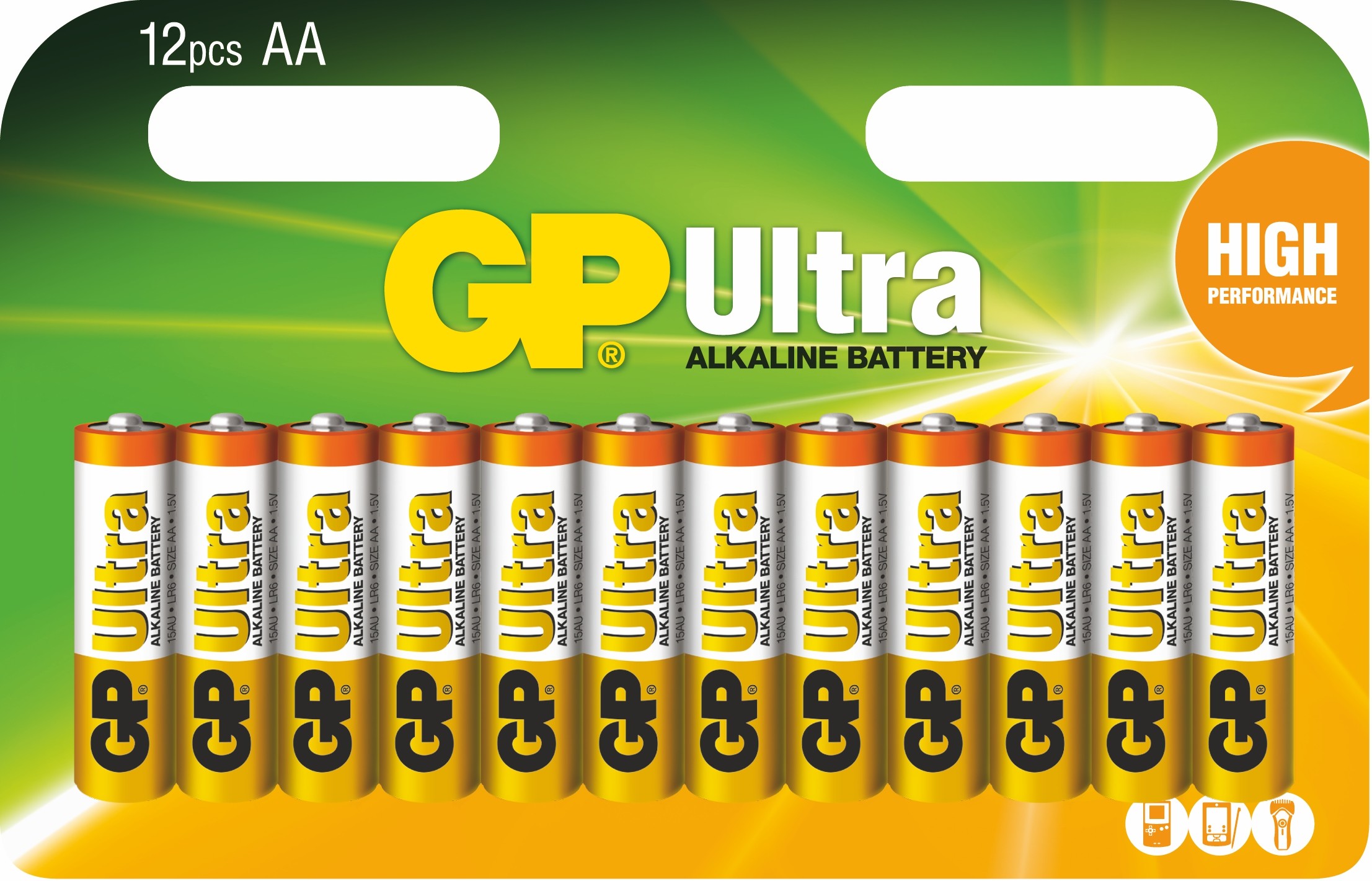 GP Baterie GP LR6 Ultra Alkaline 15AU-UD12) 12 sztuk + Sprawdź wysokość rabatu! (GPPCA15AU202)