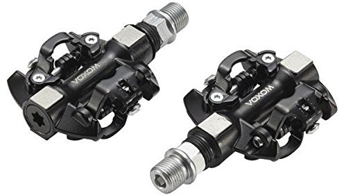Voxom voxom MTB pe17 SPD CR-MO osi, uszczelniane łożyska przemysłowe Laserowe logo Ciężar pedały rowerowe,,,,, 718000051,,,,, czarna, standardowe 718000051
