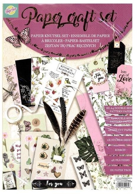 Stnux Zestaw papierów do prac ręcznych Botanical STnux