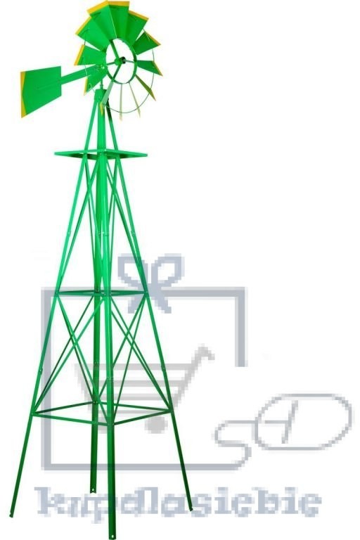 Tuin Wiatrak ogrodowy 245 cm zielony