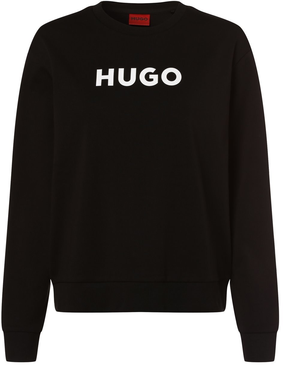 HUGO HUGO - Damska bluza nierozpinana  The Hugo Sweater, czarny