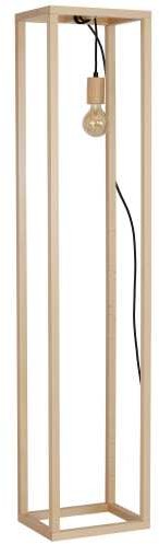 Luminex Lampa podłogowa Legno 8426 lampa stojąca drewniana 1x60W E27 brązowa