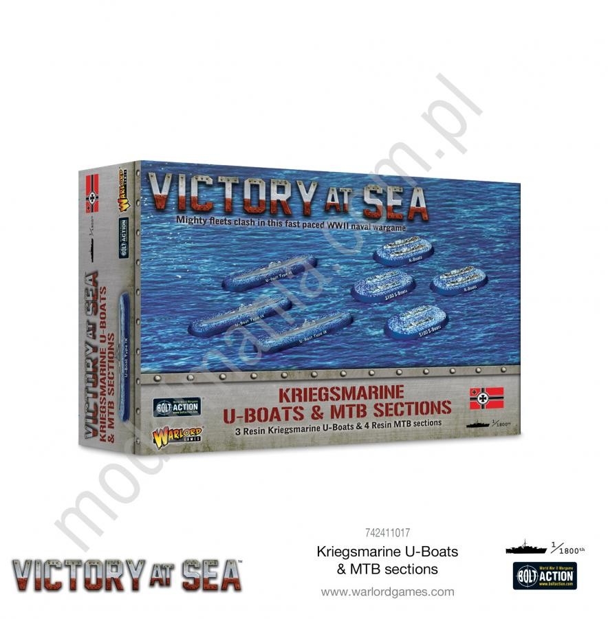 Zdjęcia - Model do sklejania (modelarstwo) Warlord Victory at Sea – Kriegsmarine U-Booty i sekcje MTB –  Games Ltd 742 