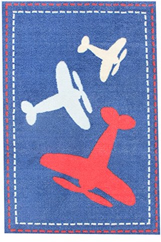 Monbeautapis śliwka 670101 Prima samoloty dywan poliamid niebieski 67 x 100 cm 670101