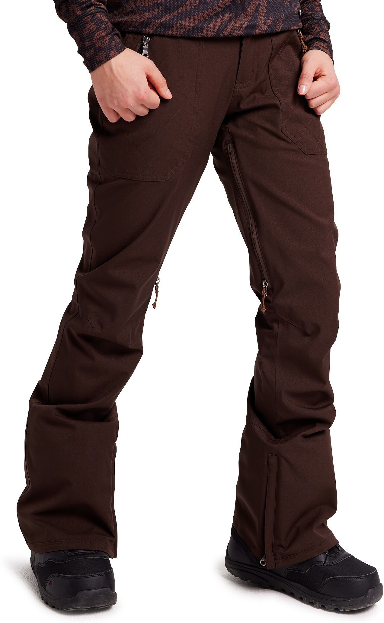 Burton zimowe spodnie damskie VIDA PT Seal Brown