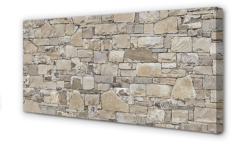 PL Tulup Obrazy na płótnie Kamień mur ściana 100x50cm