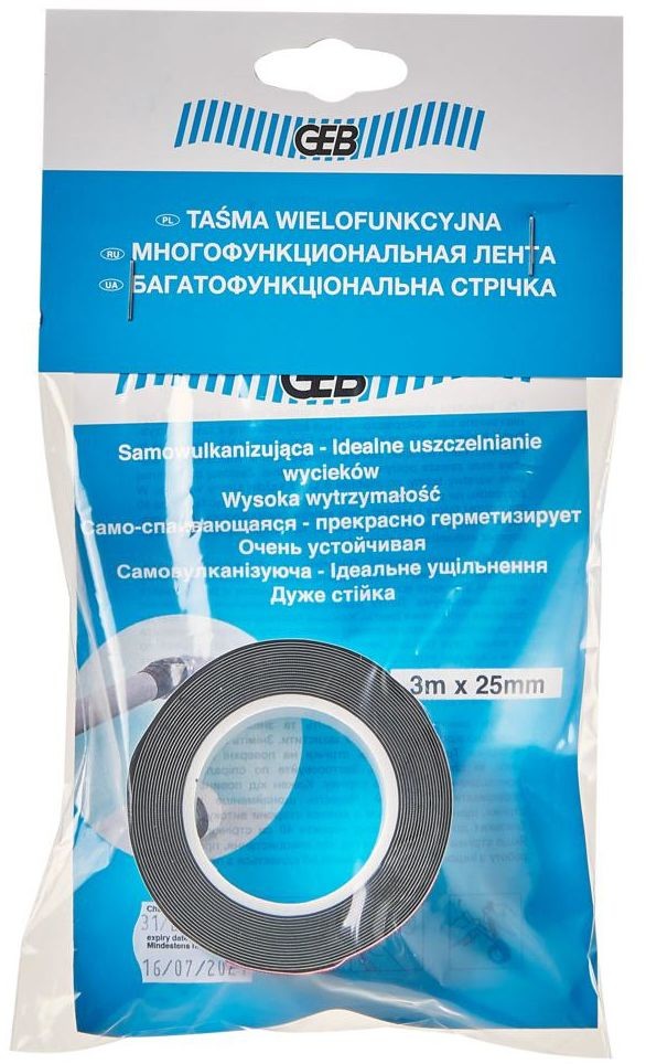 GEB Taśma samowulkanizująca DO WYCIEKÓW 25 mm / 5M