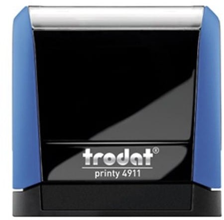 Trodat Pieczątka automat 4911 niebieska - poduszka czarna 38X14mm /TRE_4911NIWCA/ UN267-1