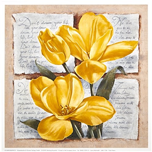 Eurographics lam1104 martinelli L., Tulip Poetry 18 x 18 cm, wysokiej jakości druk artystyczny  tulipany LAM1104