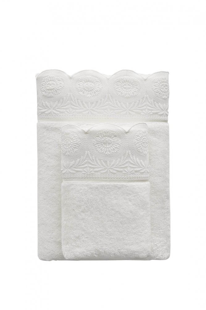 Soft Cotton Zestaw upominkowy ręczników i ręczniki QUEEN, 2 szt Lila 8128QB_set_2