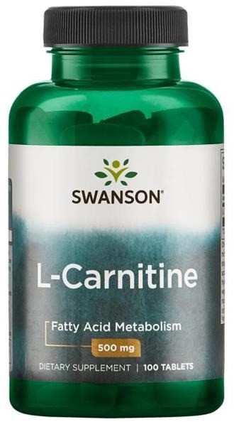 SWANSON Health Products L-Karnityna 500 mg 100 tabletek