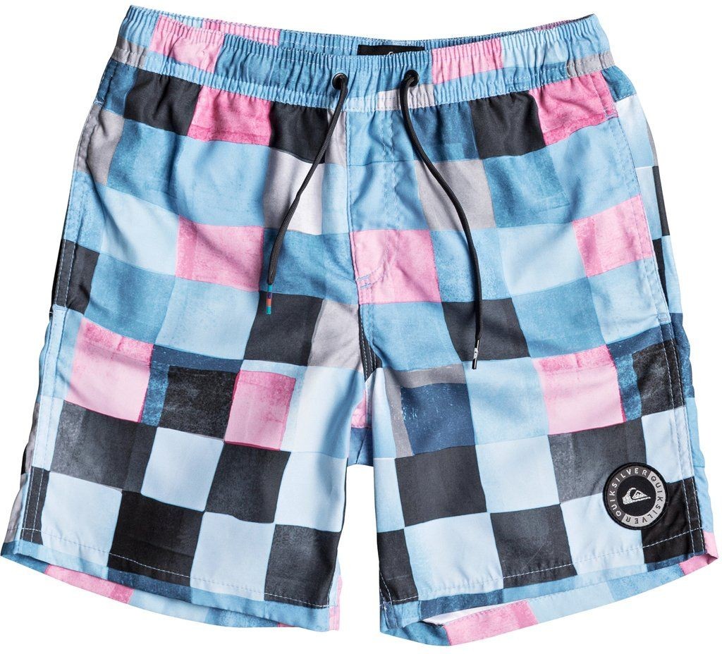 Quiksilver spodenki pływackie ęce RESIN CHECK YOUTH Atomic Blue BMM6