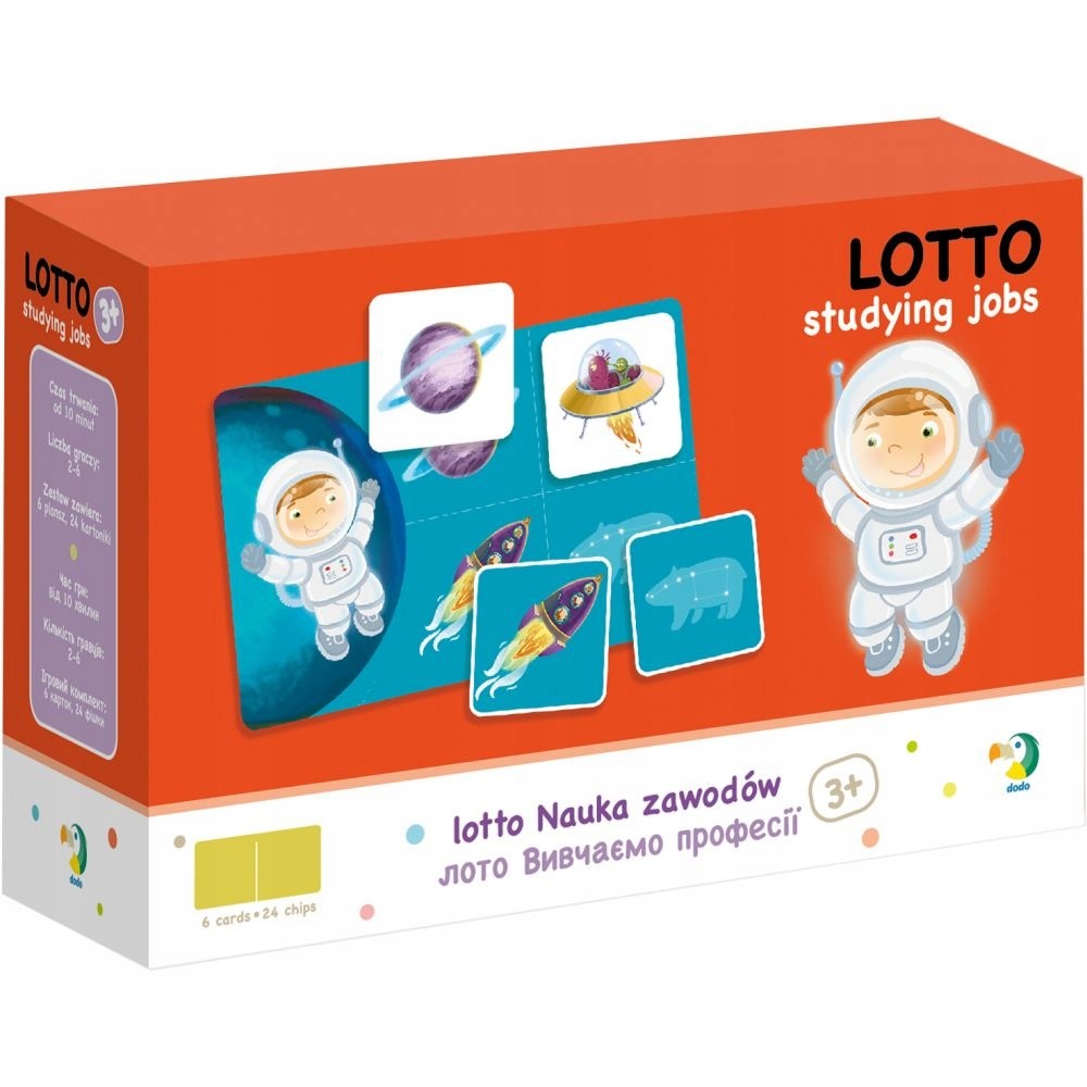 Puzzle Gra Edukacyjna Lotto Dodo Zawody 300136 3+
