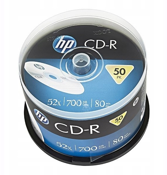 HP Cd-r, CRE00017-3, 50-pack, 700MB, 52x, 80min.,