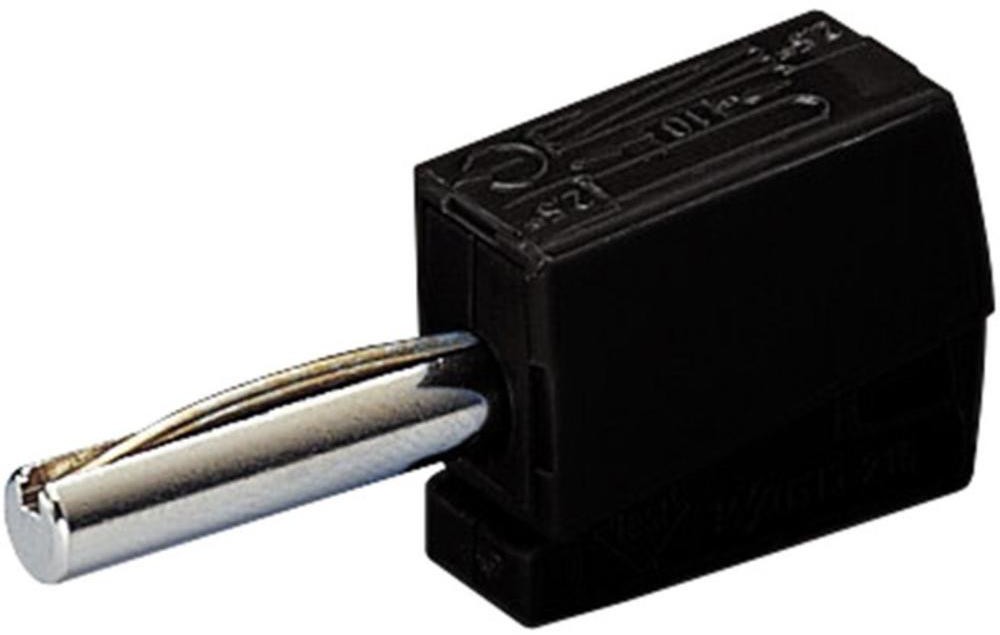 WAGO Wtyk bananowy z zaciskiem sprężynowym Wago 215-311 O 4 mm 0 08 2 5 mm2 czarny 215-311