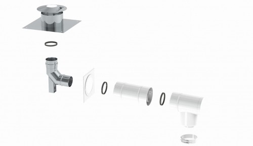 Jeremias De Dietrich pakiet powietrzno-spalinowy w szacht komina 80/125 BOXTWIN11080/125