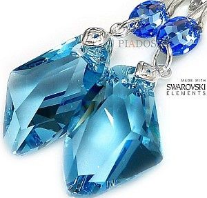 Swarovski Special Długie Kolczyki Galactic Aqua