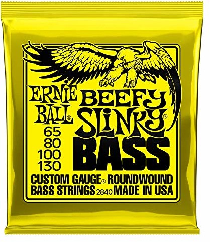 Ernie Ball Beefy Slinky niklowane struny do gitary basowej - 65-130 P02840