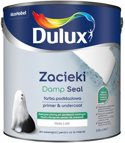 Фото - Ґрунтовка Dulux Farba podkładowa Zacieki 2,5 l 