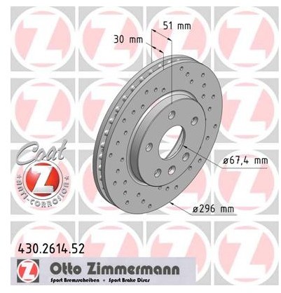 Zimmermann Tarcza hamulcowa 430.2614.52