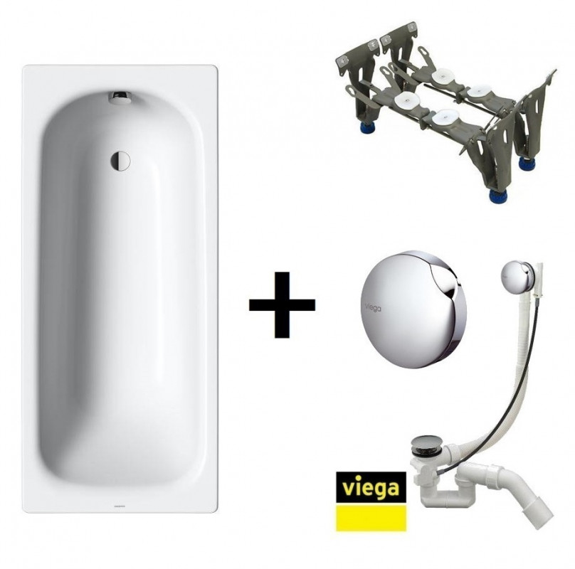 Kaldewei Saniform Plus 362-1 Zestaw 160x70x41 biały 111700010001+495121+581470020000