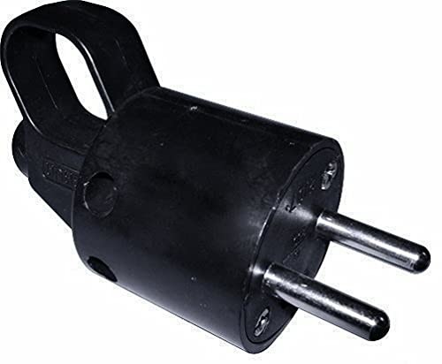 Electraline Electraline 531074 Wtyczka męska 2P+T 10/16A z pierścieniem czarnym 531074